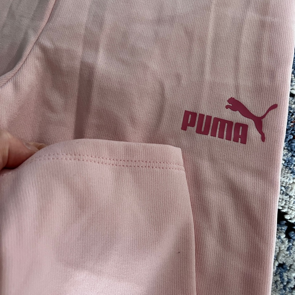 Puma Kids Light Pink Leggings - Picture 2 of 4
